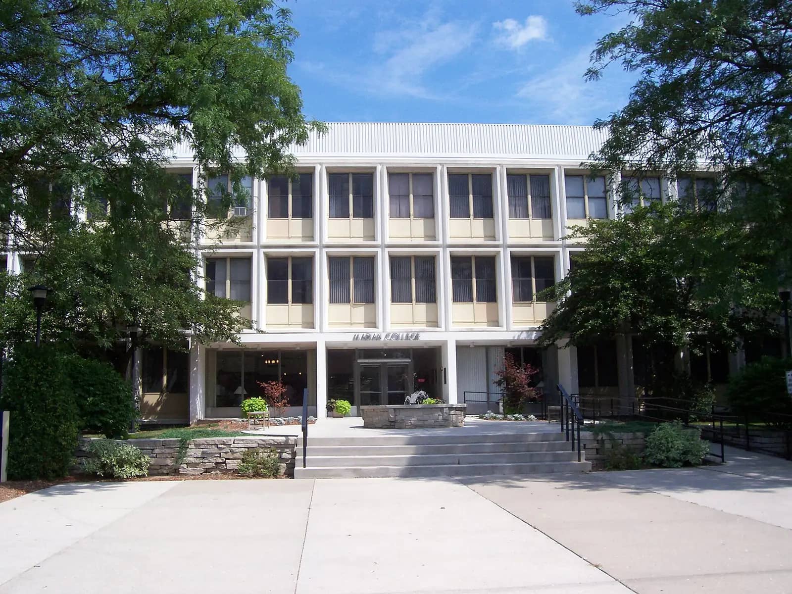 Marian University campus — Administration building at Marian College (now Marian University) in Fond du Lac, Wisconsin. I took this image myself on