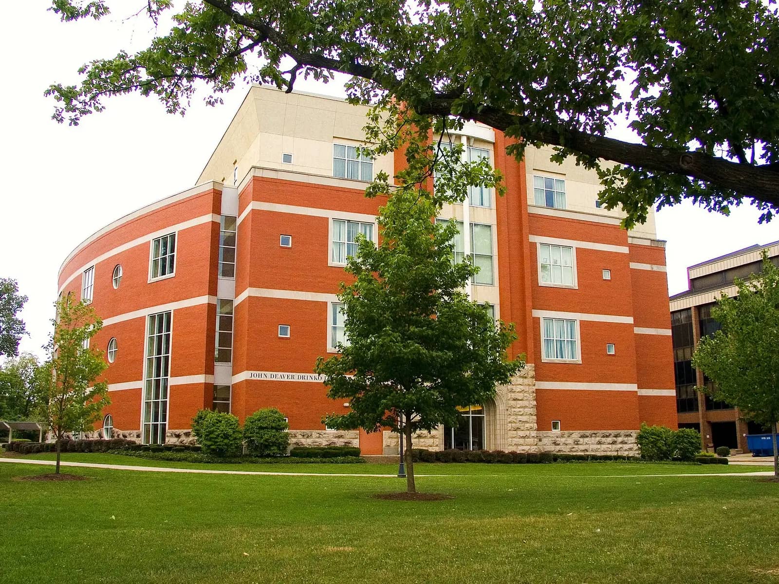 Marshall University campus — The John Deaver Drinko Library on campus at Marshall library, opened in 1998