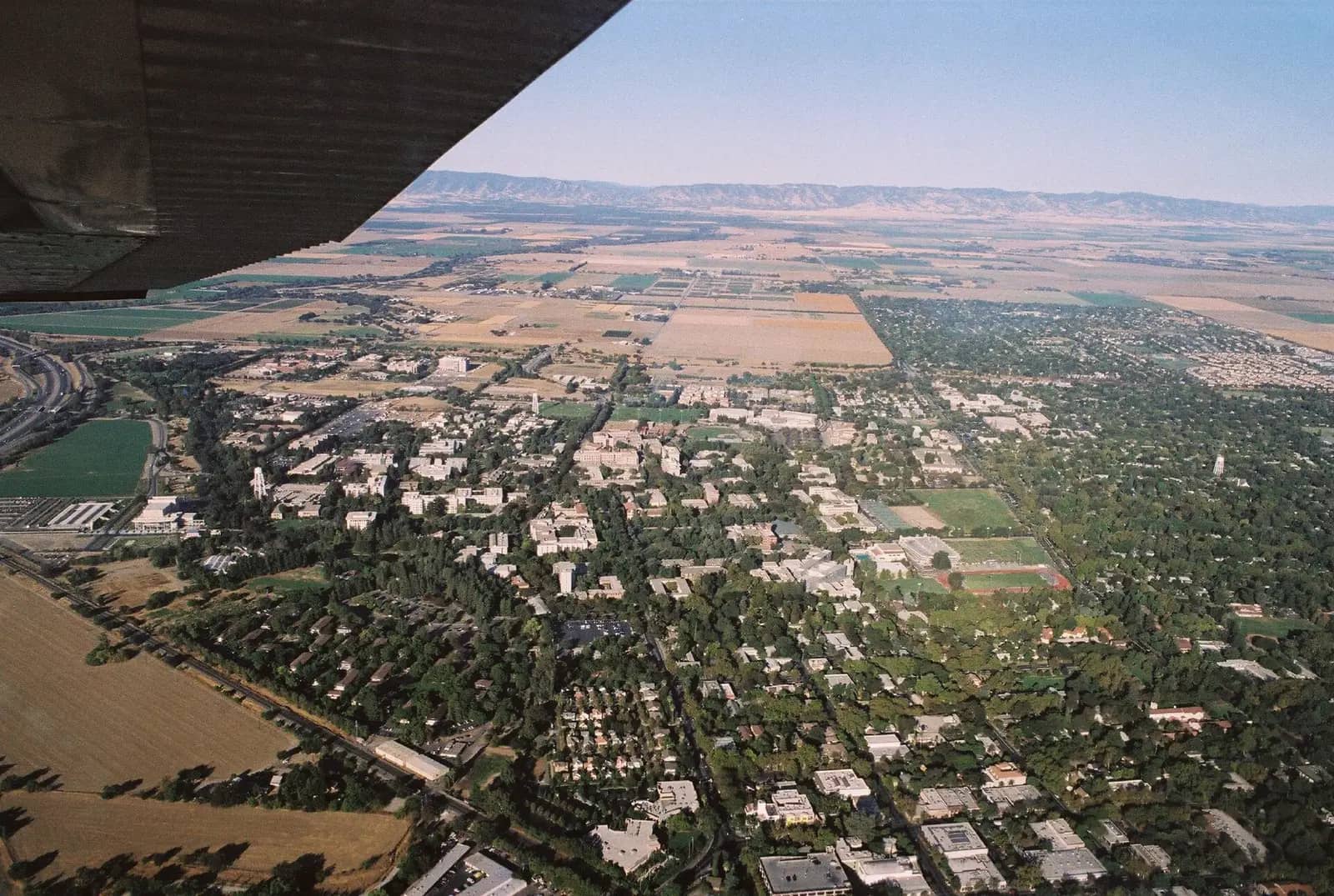 University of California-Davis campus — UC Davis from above looking west.