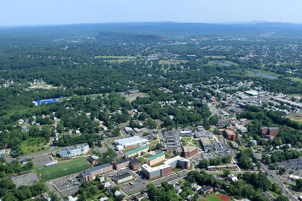 University of New Haven campus — University of New Haven campus and surroundings, June 2011