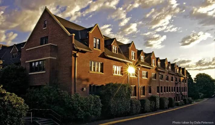 Western Oregon University campus — Todd Hall was built as a women’s residence hall in 1912 and was named for Jessica Todd, director of dormitories and dean